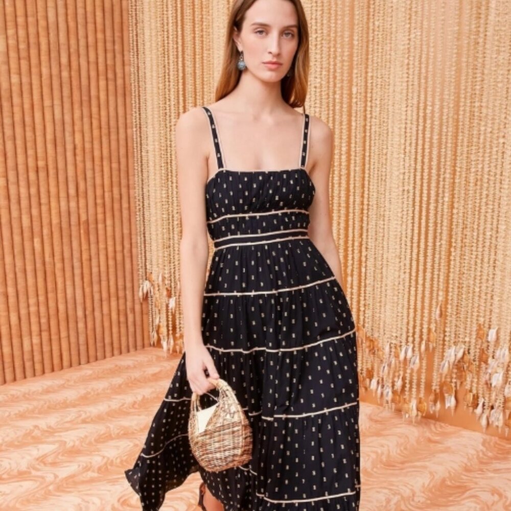 NWOT ULLA JOHNSON Clemente Dress in Noir M $490